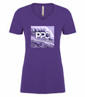 PPC - T-shirt Col V Femme "The Purple Wave"