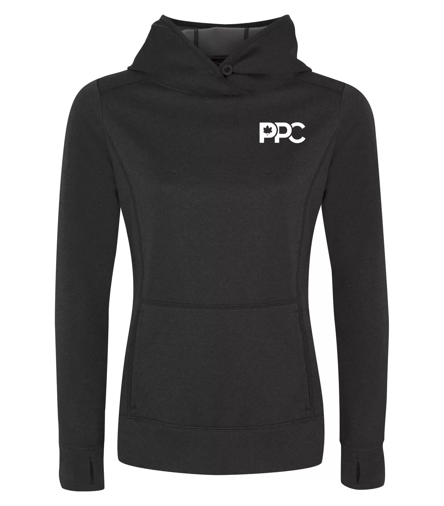 Chandail à capuchon gris anthracite pour femme PPC (Candidat)
