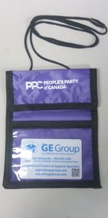 Porte-badge/carte d'identité de luxe PPC violet (candidat)