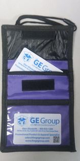 Porte-badge/carte d'identité de luxe PPC violet (candidat)