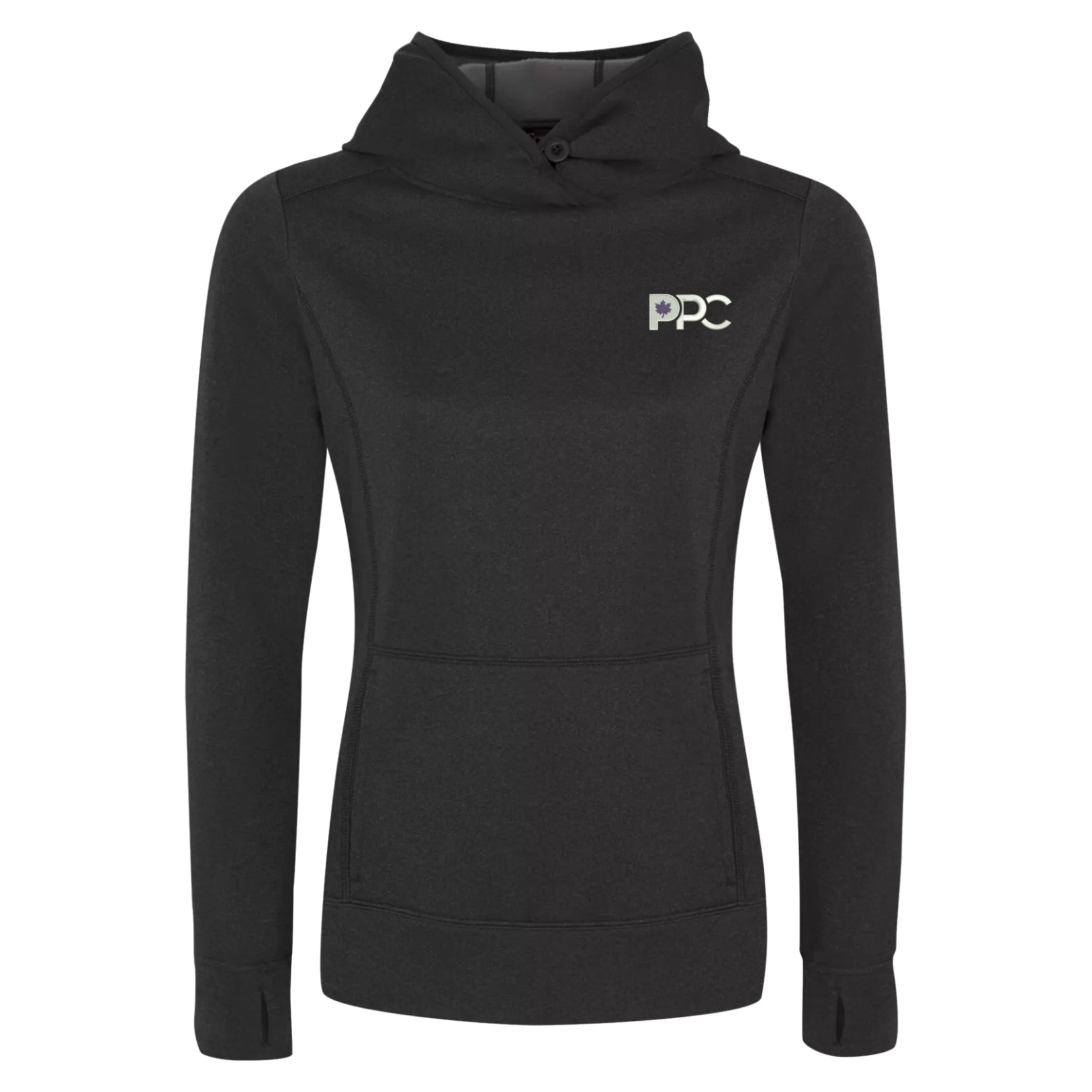Chandail à capuchon gris anthracite pour femme PPC (Candidat)