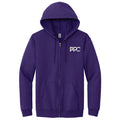 Sweat à capuche zippé Gildan PPC violet