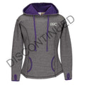 Sweat à capuche femme PPC gris/violet (candidat)