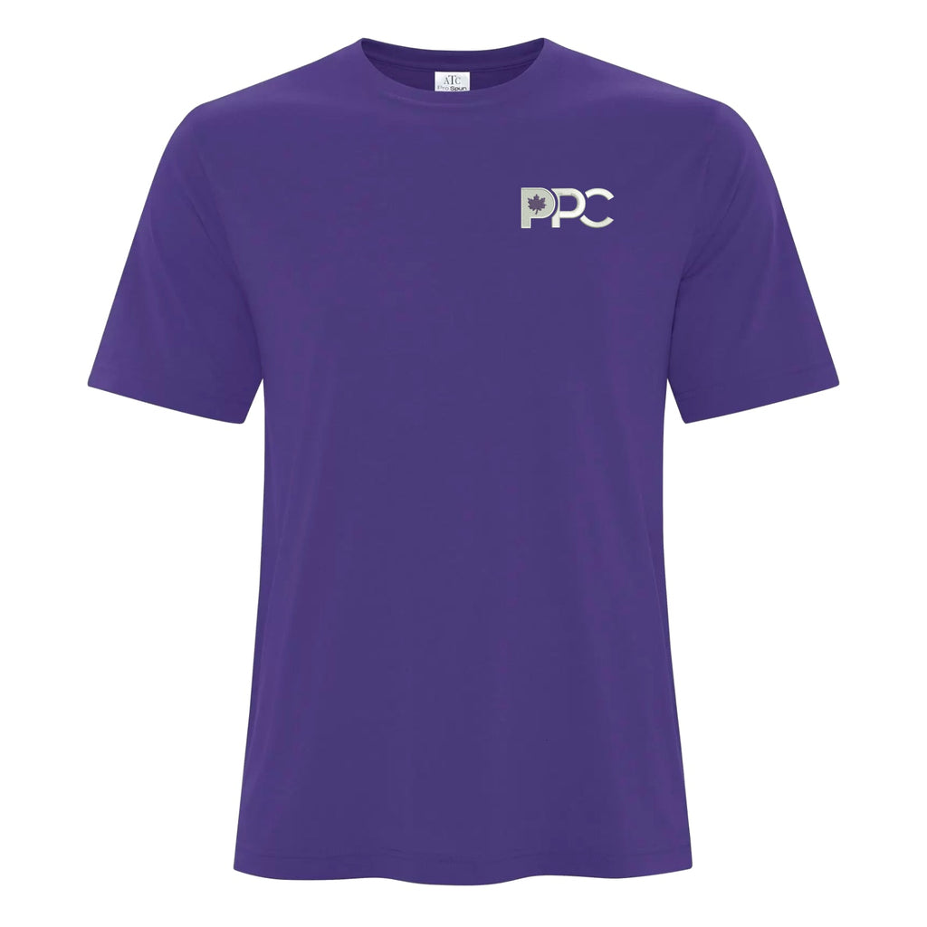 T-shirt violet PPC Pro Spun (candidat)