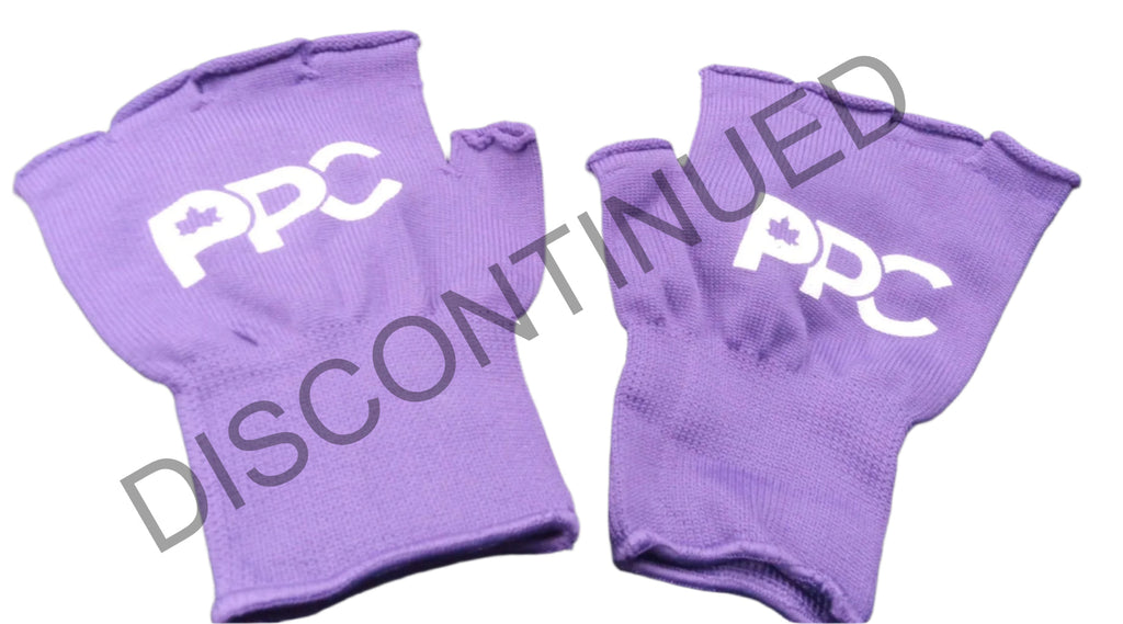Gants claquettes PPC violets (candidat)