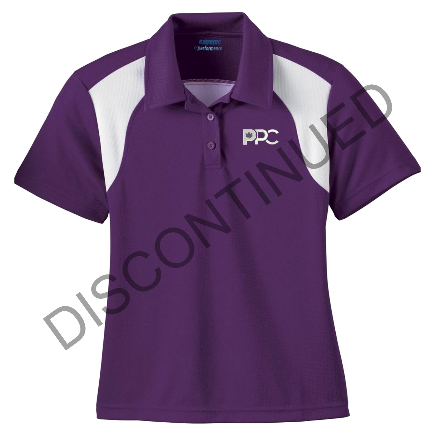 Polo PPC violet/blanc femme (Candidat)
