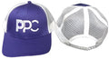 Casquette PPC mauve et blanche en maille (candidat)