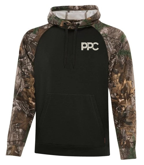 PPC - Mens - Realtree Blk/Camo Hoodie