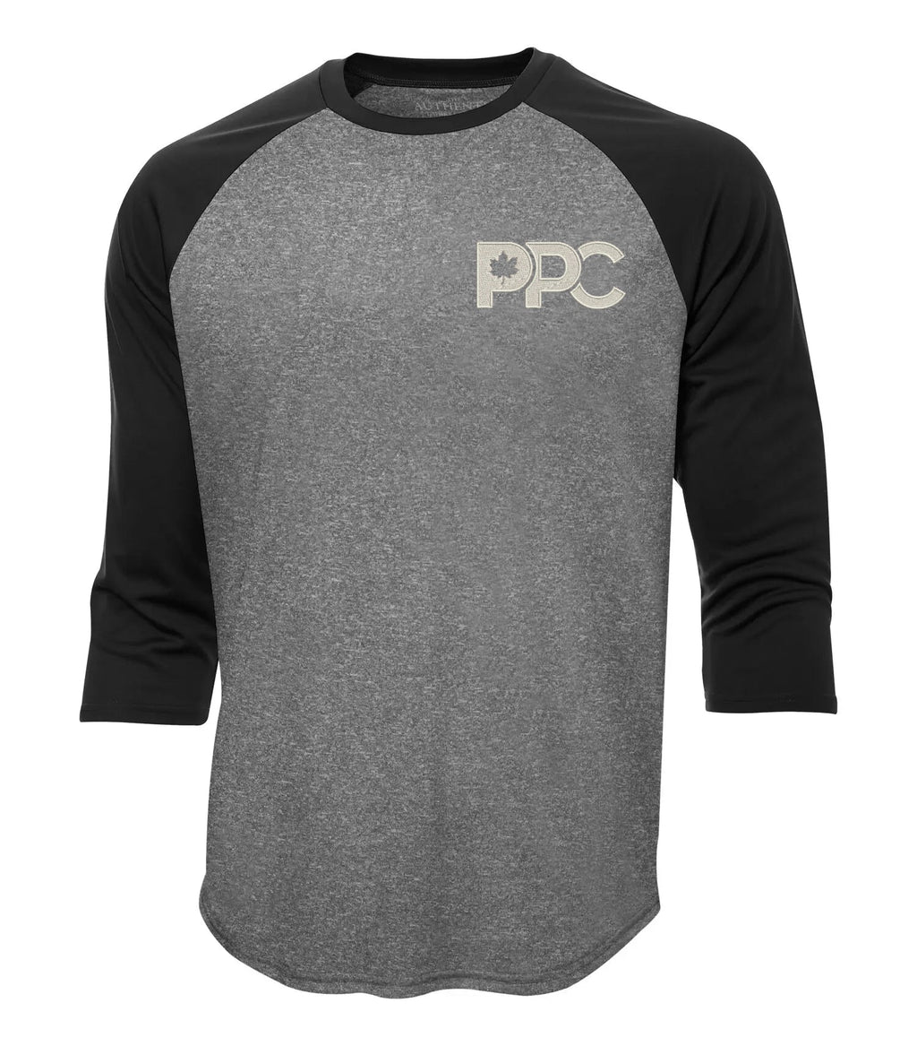 PPC Grey/Purple B-Ball 3/4 Sleeve